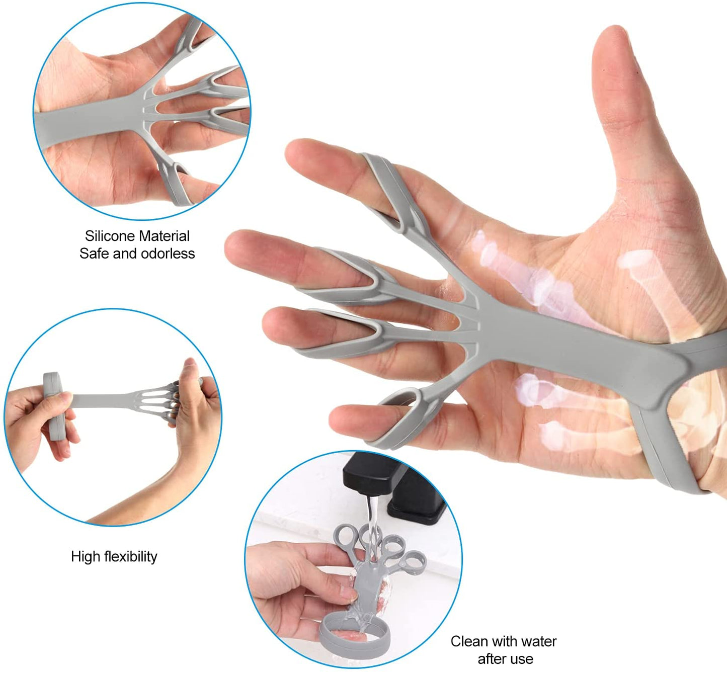 Silicone Finger Trainer Hand Gripper